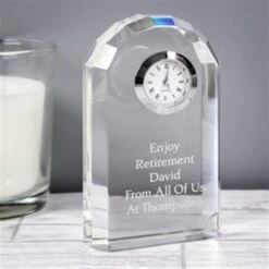 Personalised Glass Clock