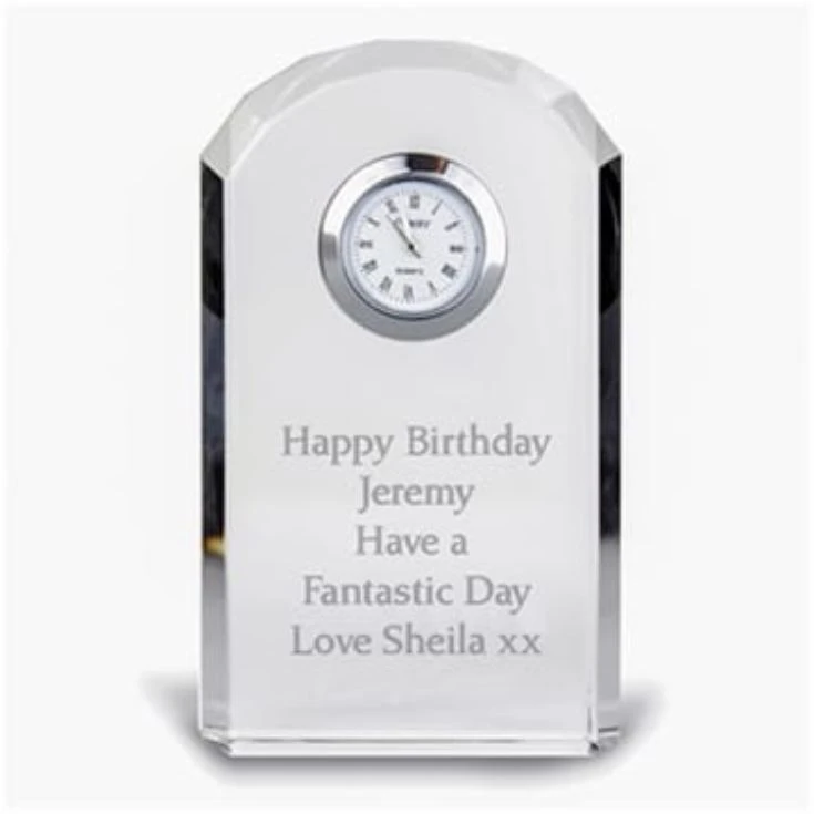 Personalised Glass Clock 4 Personalised Glass Clock - Image 2