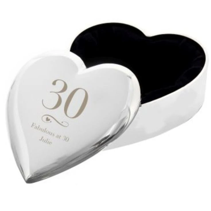Personalised 50th Birthday Heart Trinket Box 5 Personalised 50th Birthday Heart Trinket Box - Image 3