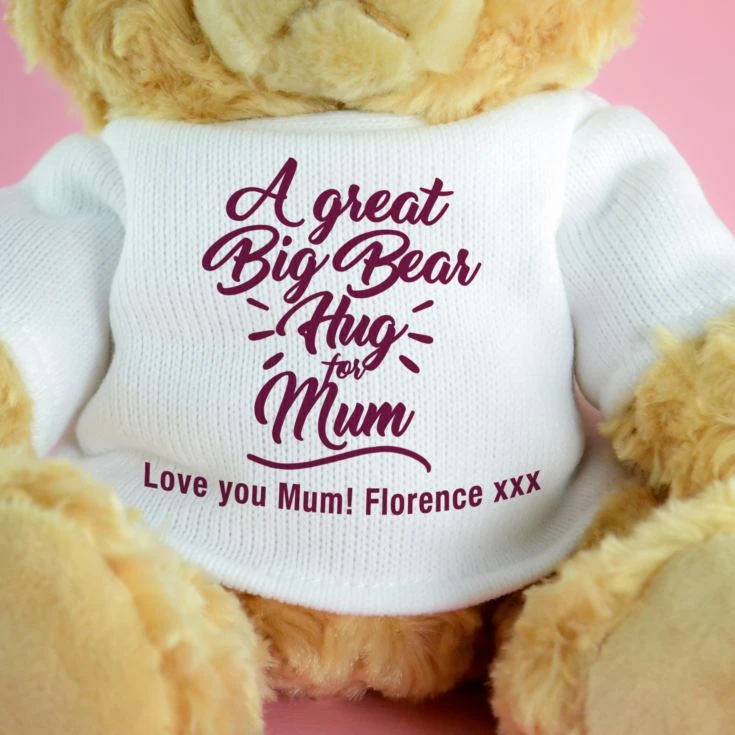 Personalised Bear Hug Teddy 4 Personalised Bear Hug Teddy - Image 2
