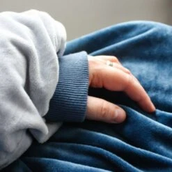 Blue Oversized Blanket Hoodie -Cheap Gifts Store 735x735 fitbox ric001 blue oversized blanket hoodie 7