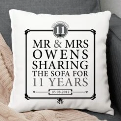 Personalised 11th Anniversary Sharing The Sofa Cushion -Cheap Gifts Store 735x735 fitbox sharing the sofa 11th anniversary cushion 1 1