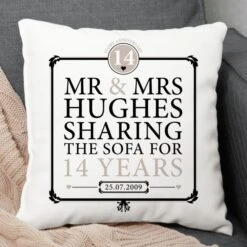 Personalised 14th Anniversary Sharing The Sofa Cushion -Cheap Gifts Store 735x735 fitbox sharing the sofa 14th anniversary cushion 1 1