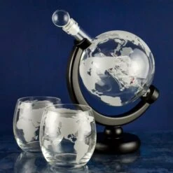 Globe Decanter With Glasses Set -Cheap Gifts Store 735x735 fitbox sou278 globe decanter with 2 glass tumblers 51