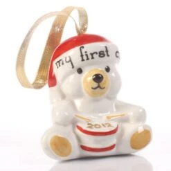 My First Christmas Teddy Decoration