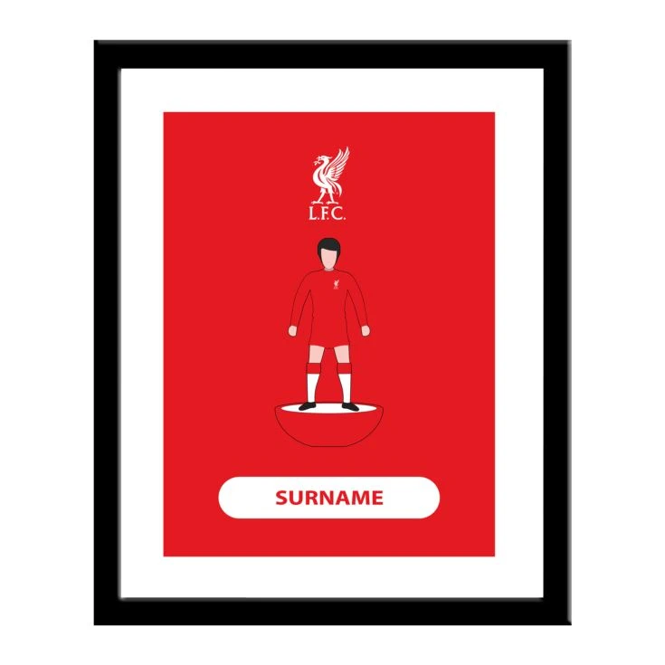 Personalised Liverpool FC Player Figure Print 3 Personalised Liverpool FC Player Figure Print