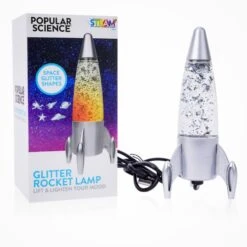 Glitter Rocket Lamp